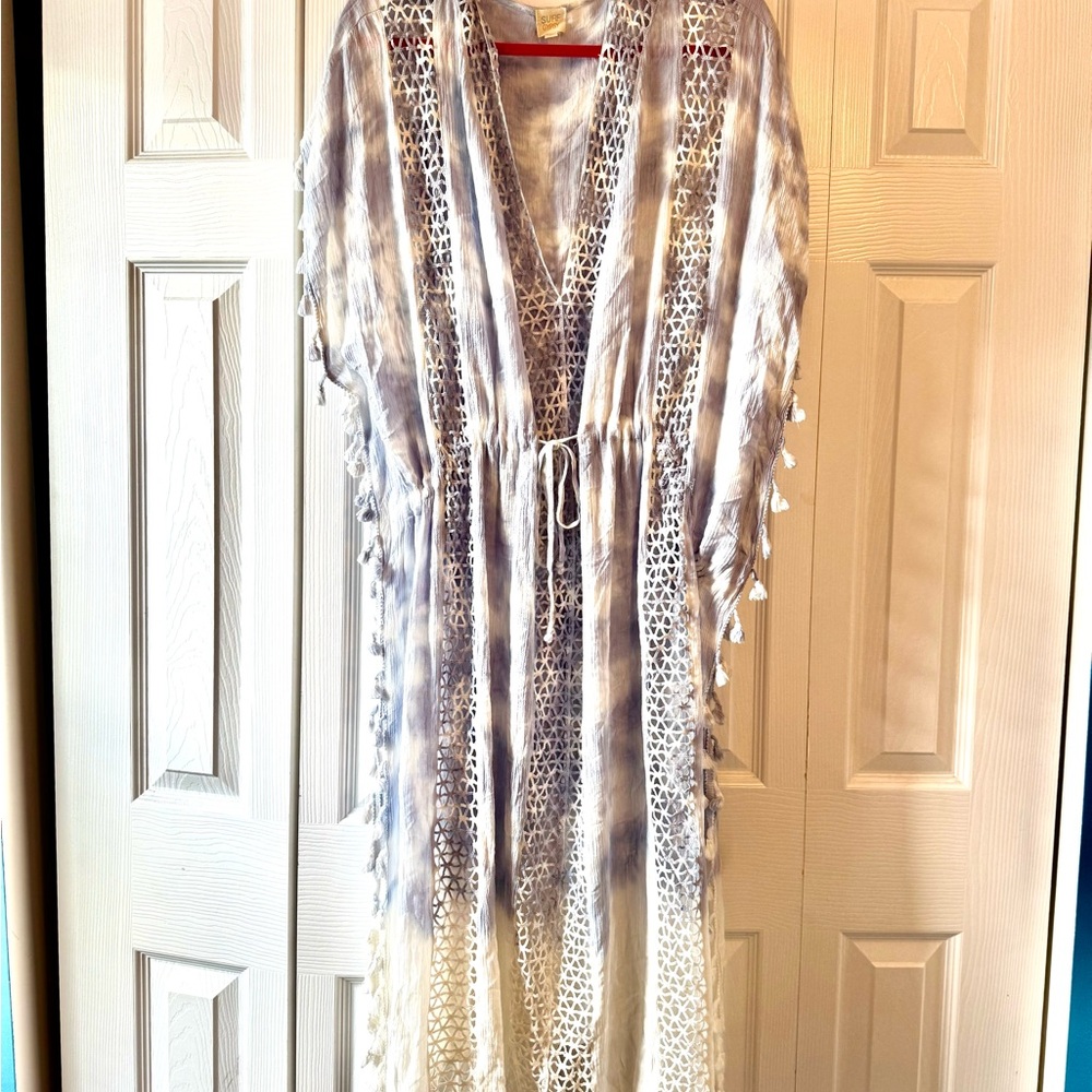Surf Gypsy Blue Crochet Cover-Up